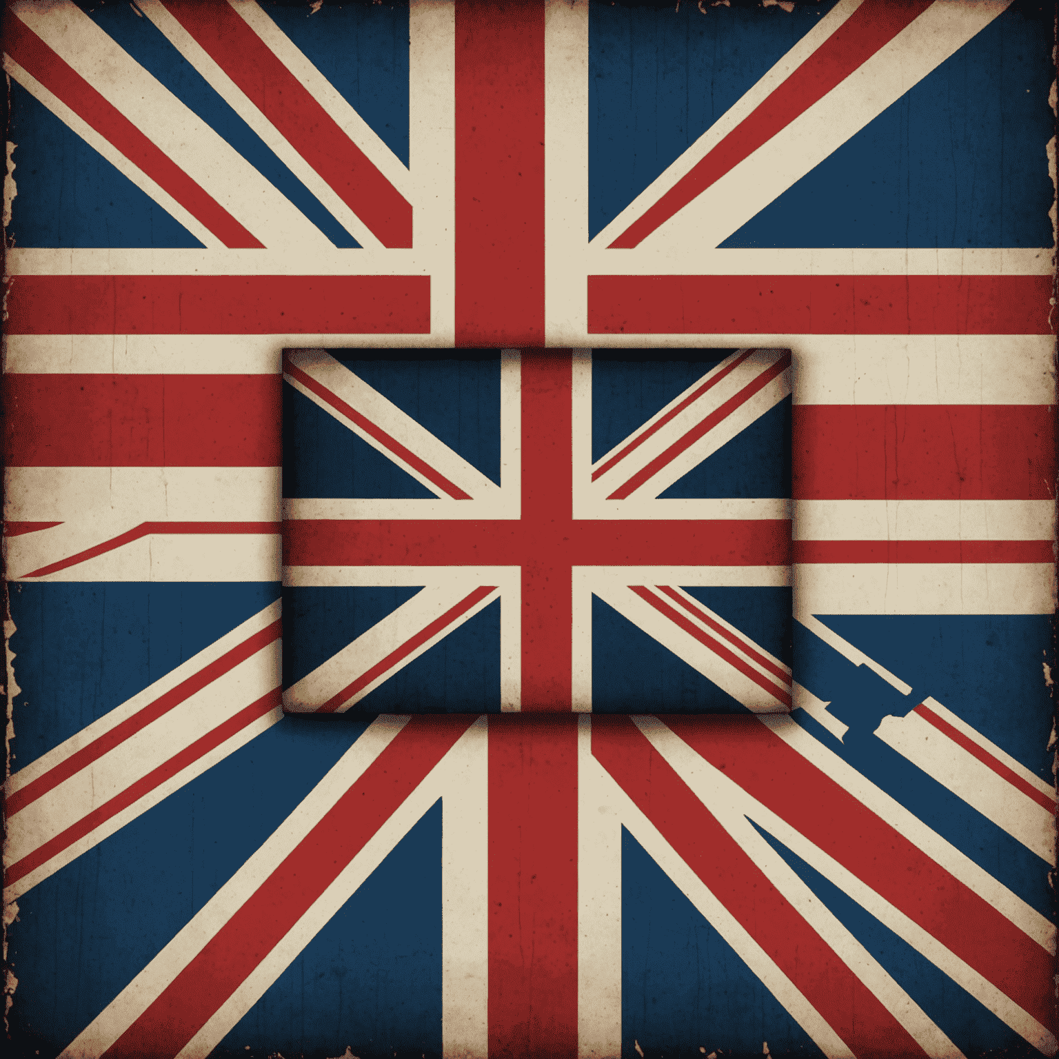 English language representation with Union Jack and American flag