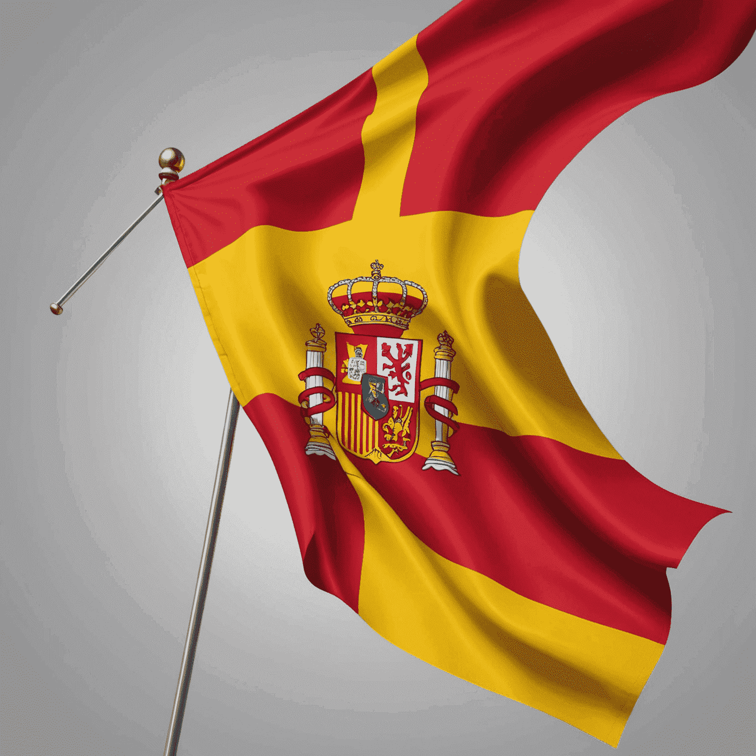 Spanish language representation with flag of Spain